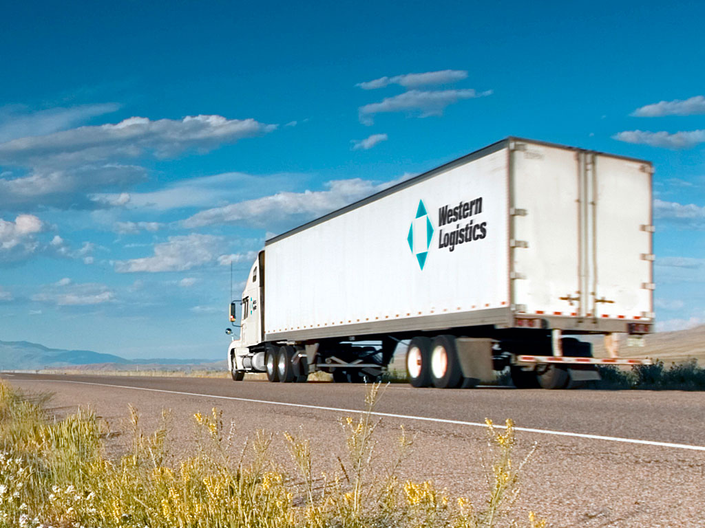 Western Logistics truck on the road