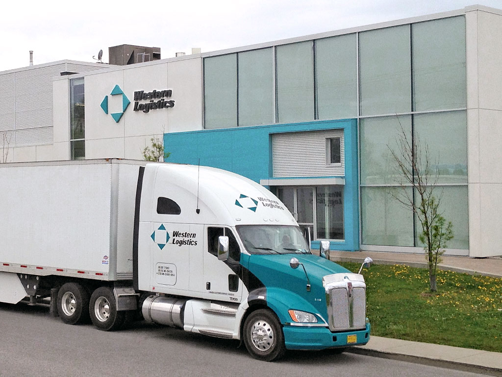Western Logistics truck at terminal