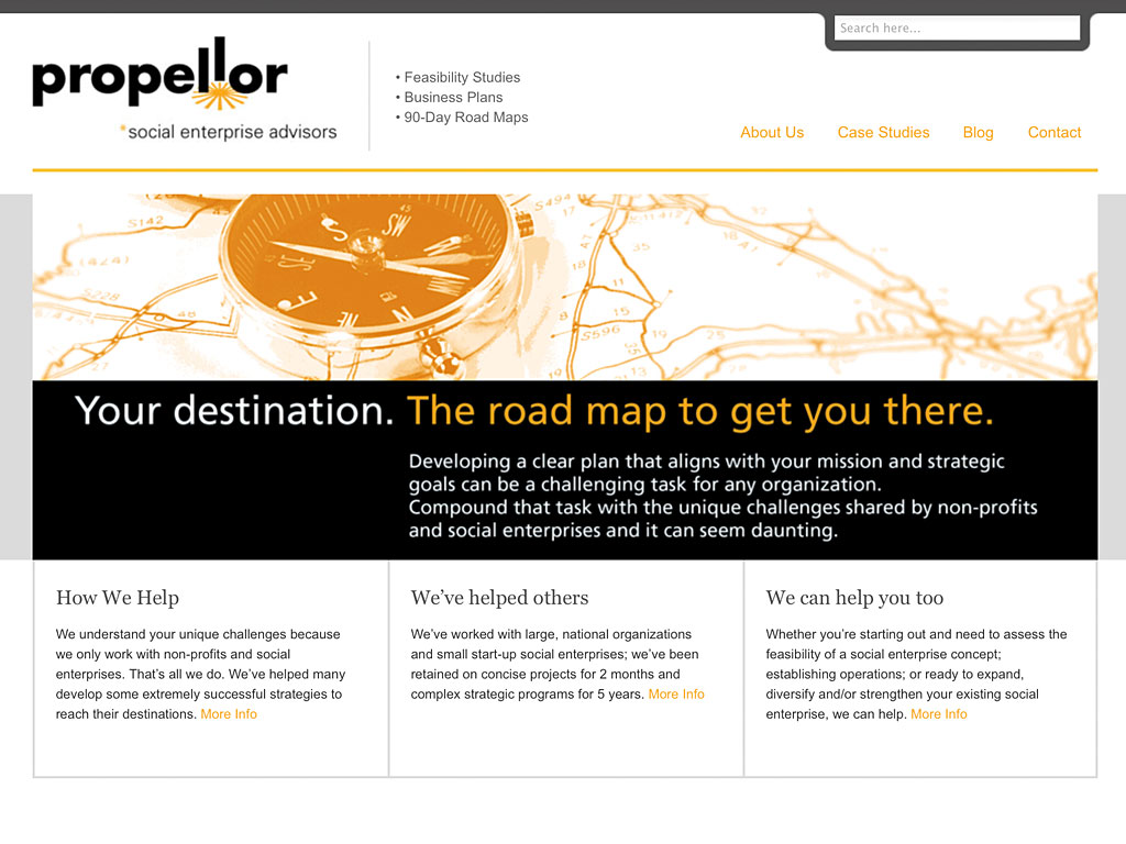 Propellor website design