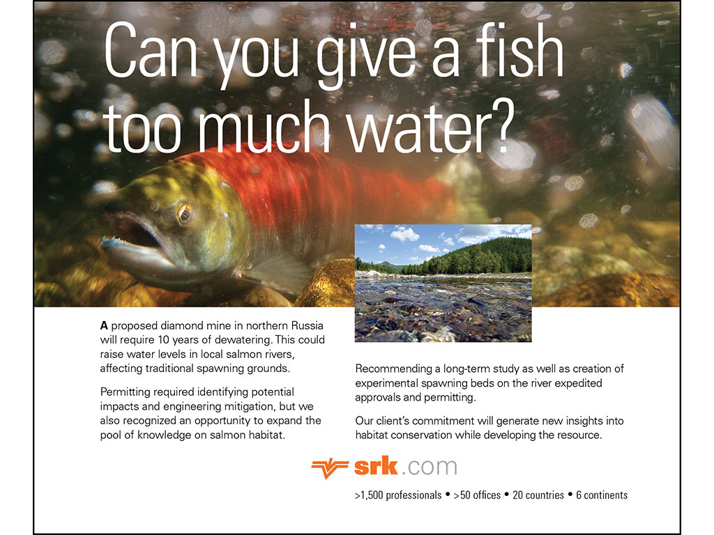SRK's advertising features research on mine dewatering