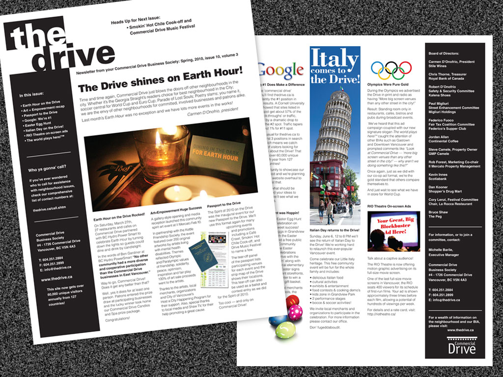 Commercial Drive newsletter