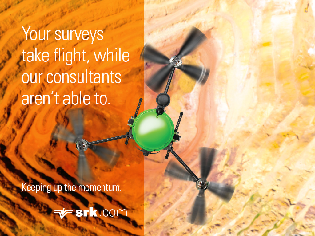 SRK Consulting uses drones to conduct mine surveys while covid-19 travel restrictions are in place.